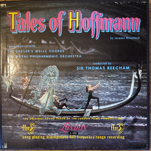 Original soundtrack for the Powell & Pressburger film "Tales of Hoffman", 3 lp's in a box with booklet.  Bought from Fountain Records.